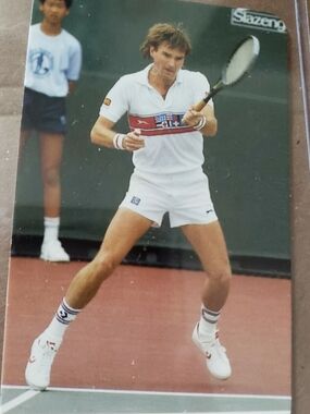 Vintage 1987 FAX PAX Jimmy Connors Tennis Card Mint